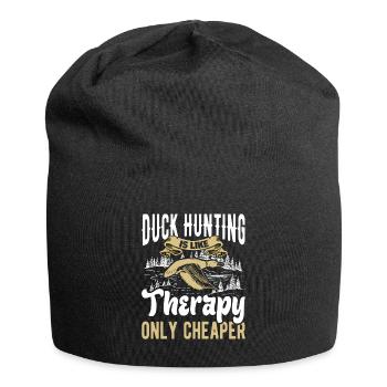 Duck hunters Duck hunting dogs hunting excursion - Jersey Beanie - black - Front
