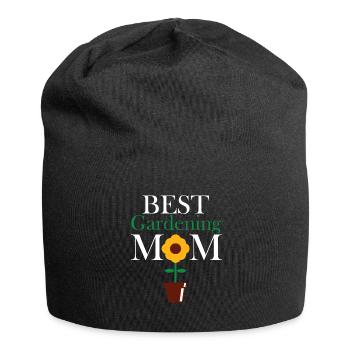 Hobby Jardinier Jardin Mère Horticulture Maman - Bonnet en jersey - noir - Devant