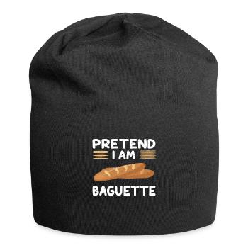 Baguette lovers - Jersey Beanie - black - Front