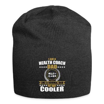 Health Coach Papa - Jersey Beanie - charcoal grey - Front