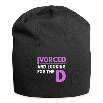 Ivorcé et à la recherche du t-shirt divorcé D - Bonnet en jersey - noir - Devant