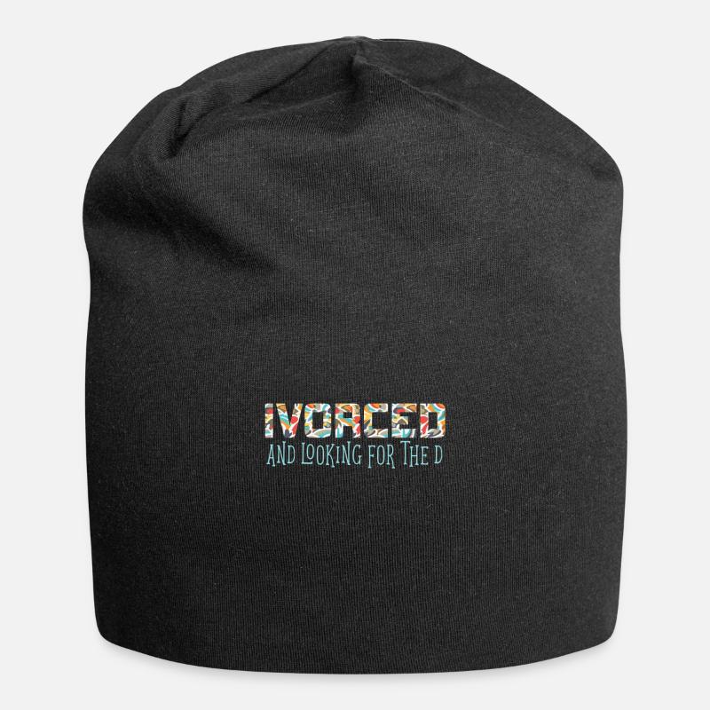 Ivorced und auf der Suche nach dem D Divorced Tee - Jersey-Beanie - Schwarz