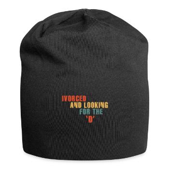 Ivorcé et à la recherche du t-shirt divorcé D - Bonnet en jersey - noir - Devant