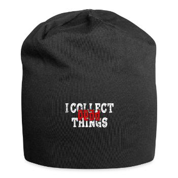 Je collectionne les choses mortes - Bonnet en jersey - noir - Devant