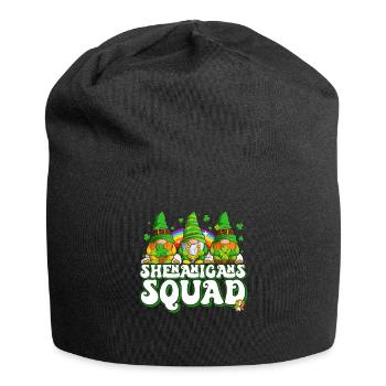 St Patricks Day Irland Wichtel Gnome - Jersey-Beanie - Schwarz - Vorne