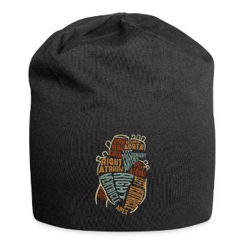 Parts Of Heart - Jersey Beanie - black - Front