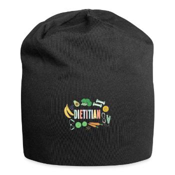 Excellent design de nutritionniste - Bonnet en jersey - noir - Devant