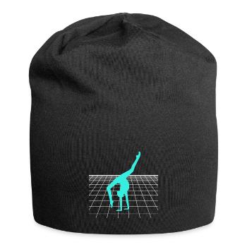 Cheerleader Tumbling Acrobat Cartwheel Mom - Jersey-Beanie - Schwarz - Vorne