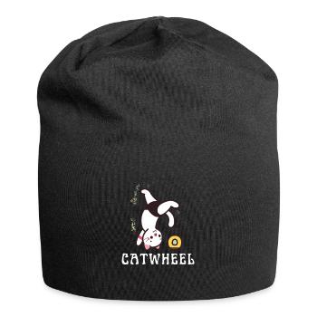 Cheerleader Tumbling Acrobat Cartwheel Maman - Bonnet en jersey - noir - Devant