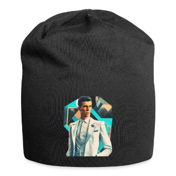 Retro Flash No20 - Jersey-Beanie - Schwarz - Vorne