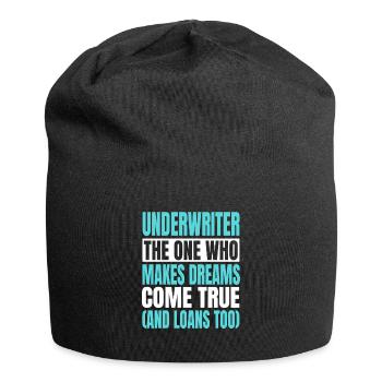Lustiges Risikoprüfer Kostüm - Jersey-Beanie - Schwarz - Vorne