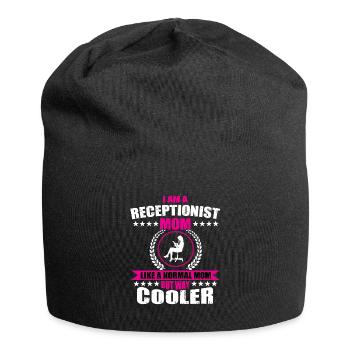 Réceptionniste Mama Design pour femme - Bonnet en jersey - noir - Devant