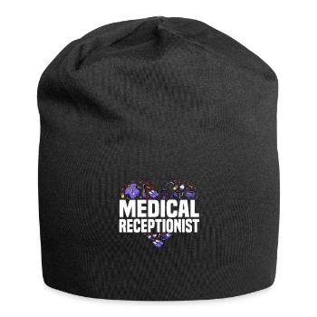 Medical receptionist - Jersey Beanie - black - Front