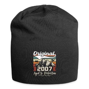 2007 - Cadeau né en 2007 - Bonnet en jersey - noir - Devant