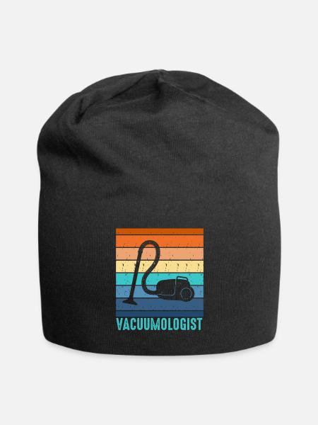 Staubsauger - Jersey-Beanie - Schwarz