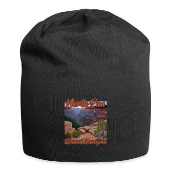 Coucher de soleil sur la rive nord du Grand Canyon - Bonnet en jersey - noir - Devant