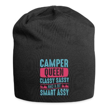 Camper Queen Classy Frech Und ein bisschen Smart Assy - Jersey-Beanie - Schwarz - Vorne