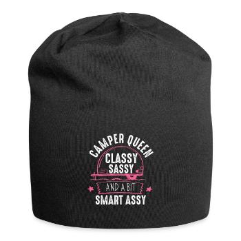 Camper Queen Classy Sassy And A Bit Smart Assy - Jersey Beanie - black - Front