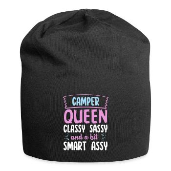Camper Queen Classy Frech Und ein bisschen Smart Assy - Jersey-Beanie - Schwarz - Vorne