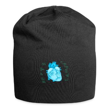 Parts Of Heart - Jersey Beanie - black - Front