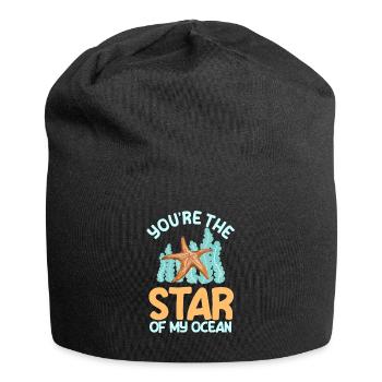 Grand costume d’étoile de mer - Bonnet en jersey - noir - Devant