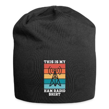 This Is My Ham Radio - Jersey Beanie - black - Front