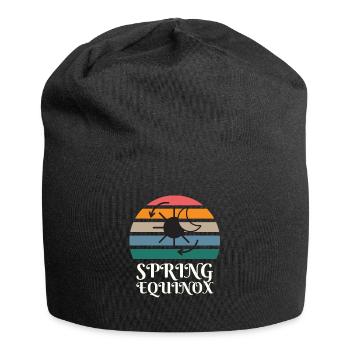Premier jour de l’équinoxe de printemps - Bonnet en jersey - noir - Devant