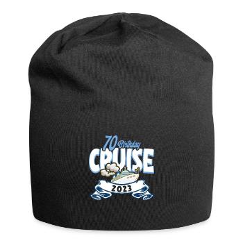 Kreuzfahrt Kreuzfahrtreisende 70. Geburtstag - Jersey-Beanie - Schwarz - Vorne