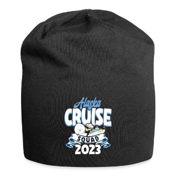 Kreufahrt Kreuzfahrtreisender Alaska Squad Cruise - Jersey-Beanie - Schwarz - Vorne