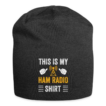 Das ist mein Amateurfunk - Jersey-Beanie - Anthrazit - Vorne