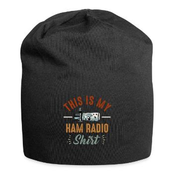 Das ist mein Amateurfunk - Jersey-Beanie - Schwarz - Vorne