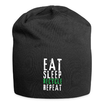 Recycle, I Love Recycling - Jersey-Beanie - Schwarz - Vorne