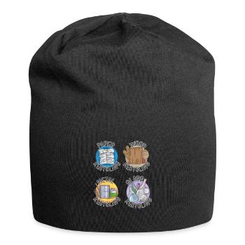 Recycler, j’aime recycler - Bonnet en jersey - noir - Devant