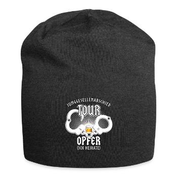 Junggesellenabschied Tour Opfer Ich heirate - Jersey-Beanie - Anthrazit - Vorne