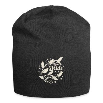 Enterrement de vie de jeune fille - Team Bride - Blumenkranz - Bonnet en jersey - charbon - Devant