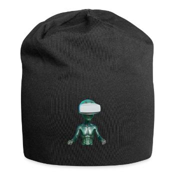 VR Alien - Jersey-Beanie - Schwarz - Vorne