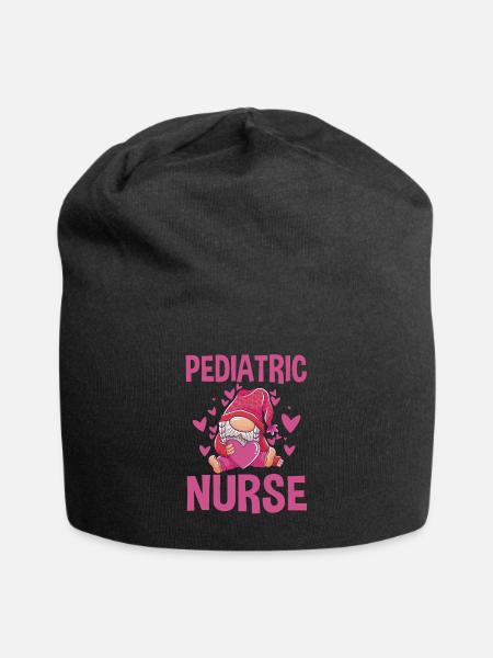Kinderkrankenschwester Gnom - Jersey-Beanie - Schwarz