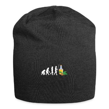 Superfood Flax Oil - Jersey-Beanie - Anthrazit - Vorne
