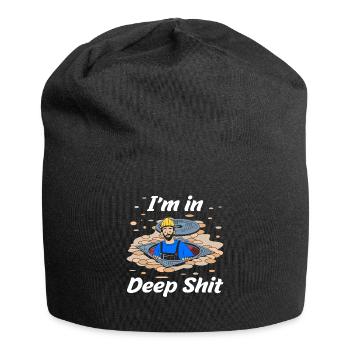 Sewer Workers - I'm in Deep Shit - Jersey Beanie - black - Front