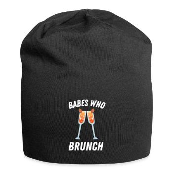 Babes Who Brunch Squat - Bonnet en jersey - noir - Devant