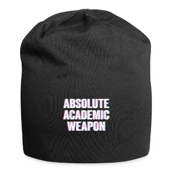 Studenten Absolute Academic Weapon - Jersey-Beanie - Schwarz - Vorne