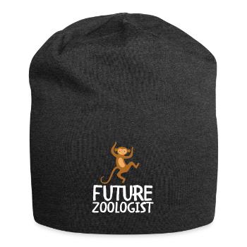 Future Zoologist Birthday Wildlife - Bonnet en jersey - charbon - Devant