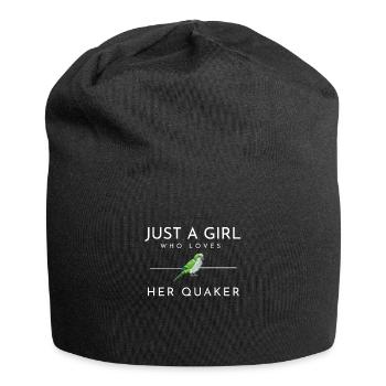 Blue Quaker Parrot Mom - Jersey-Beanie - Schwarz - Vorne