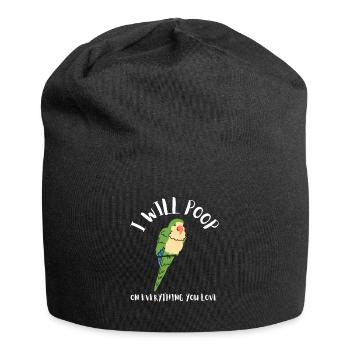 Blue Quaker Parrot Mom - Jersey-Beanie - Schwarz - Vorne