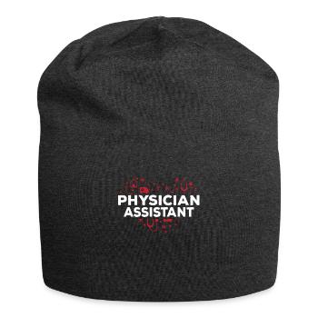Arzthelferin - Jersey-Beanie - Anthrazit - Vorne
