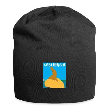 Kobenhavn Denmark Danish Kobenhaven Mermaid - Jersey-Beanie - Schwarz - Vorne