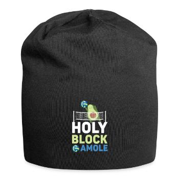 Heilige Blockamole Volleyball Avocado - Jersey-Beanie - Schwarz - Vorne