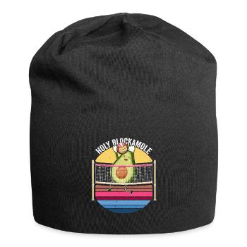 Heilige Blockamole Volleyball Avocado - Jersey-Beanie - Schwarz - Vorne