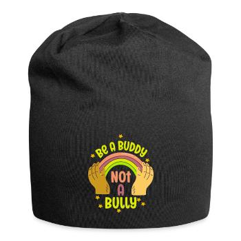 Sei ein Kumpel, kein Mobber Anti-Mobbing - Jersey-Beanie - Schwarz - Vorne