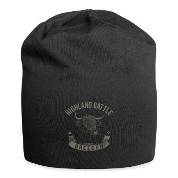 Highland Cattle Highland Cattle Highland Cattle Cow - Jersey Beanie - black - Front